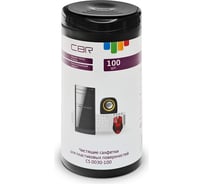 Чистящие салфетки для пластиковых поверхностей Cbr 100 шт, туба CS 0030-100