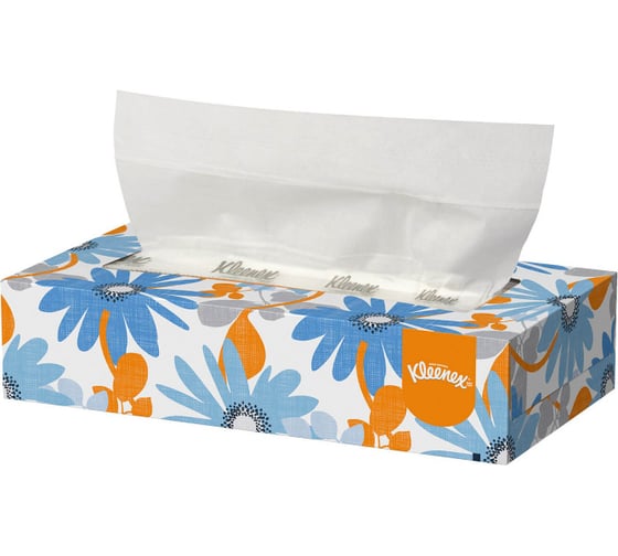Салфетки для лица Kimberly-Clark Kleenex стандартные, белый 21400