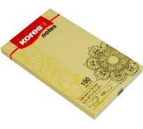 Стикеры Kores Мандала 125х75 мм желтые, 1 блок, 100 л 1336224