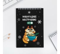 Блокнот ArtFox Новогоднее настроение ВКЛ А5, 40 листов на гребне 7003644