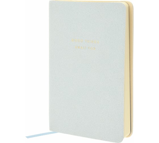 Записная книжка LOREX DOLCE А6 серо-голубой 96 листов, в точку интегральная обложка LXNBA6BL-DC