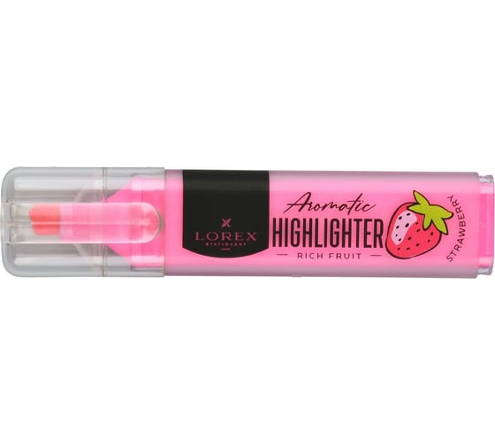 Ароматизированный текстовый маркер LOREX RICH FRUIT 1-3,5 мм розовый скошенный LXTMA-RFP 1