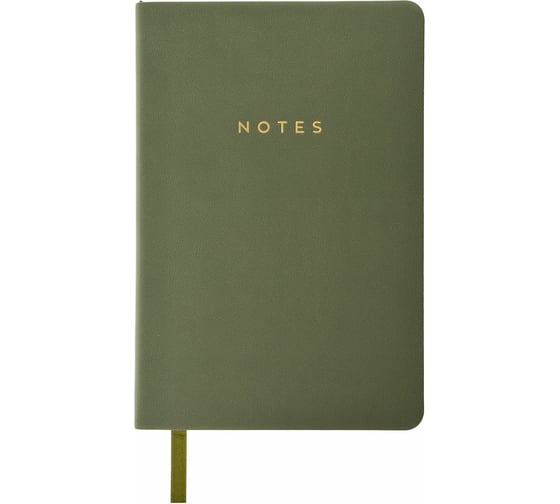 Записная книжка LOREX VINTAGE B6 оливковый, золотой срез 128 листов, линия мягкая обложка LXNBB6OL-VT