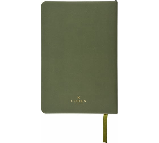 Записная книжка LOREX VINTAGE B6 оливковый, золотой срез 128 листов, линия мягкая обложка LXNBB6OL-VT