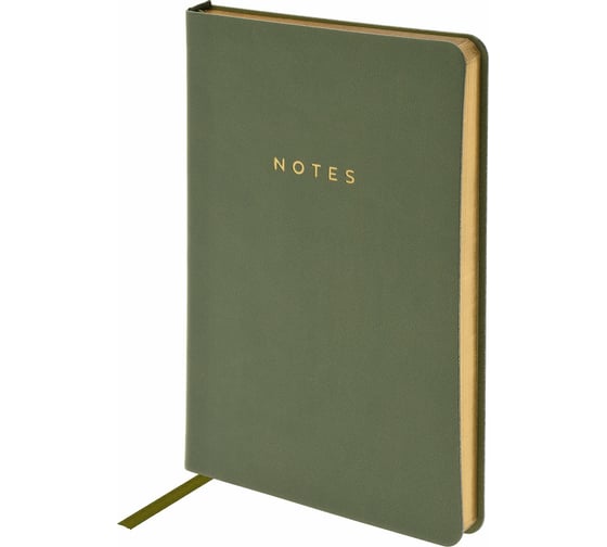 Записная книжка LOREX VINTAGE B6 оливковый, золотой срез 128 листов, линия мягкая обложка LXNBB6OL-VT
