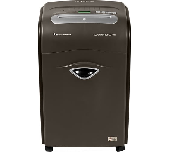 Уничтожитель ProfiOffice Alligator 808CC+, 4 уровня секретности, 1х13 мм, 8 листов, 36 л 91925