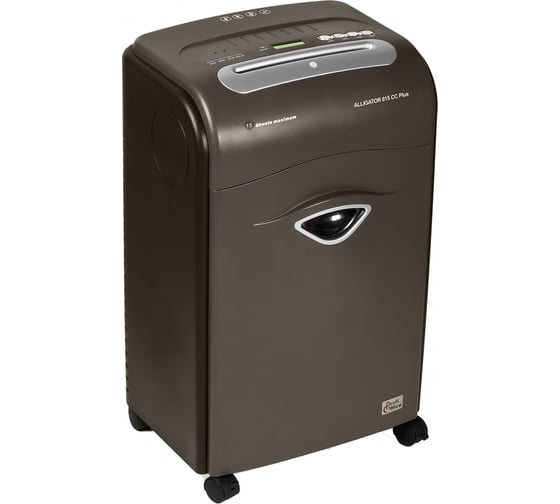 Уничтожитель ProfiOffice Alligator 815CC+, 3 уровня секретности, 3х20 мм, 15 листов, 36 л, CD 91926
