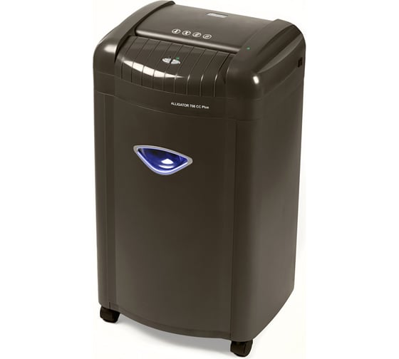 Уничтожитель ProfiOffice Alligator 708CC+, 3 уровня секретности, 3х25 мм, 8 листов, 26 л, скрепки 91923