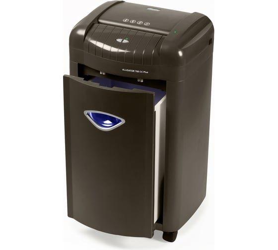 Уничтожитель ProfiOffice Alligator 708CC+, 3 уровня секретности, 3х25 мм, 8 листов, 26 л, скрепки 91923
