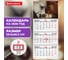 Календарь квартальный BRAUBERG 2026г, 3 блока 3 гребня бегунок, мел. бум, Лошади 116799 2