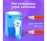 Точилка механическая BRAUBERG, для ч/гр и цветных карандашей, крепление, корпус голубой, 272005 9