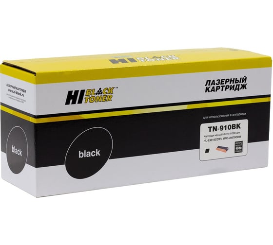 Тонер-картридж для Brother HL-L9310CDW/MFC L9570CDW Hi-Black Bk, 9K HB-TN-910BK 1