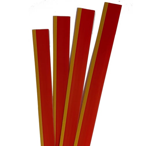 Ценникодержатель полочный самоклеящийся ТТ-Урал DBR 39х1000, красный, набор 50 шт, УТ-00000691_50 1