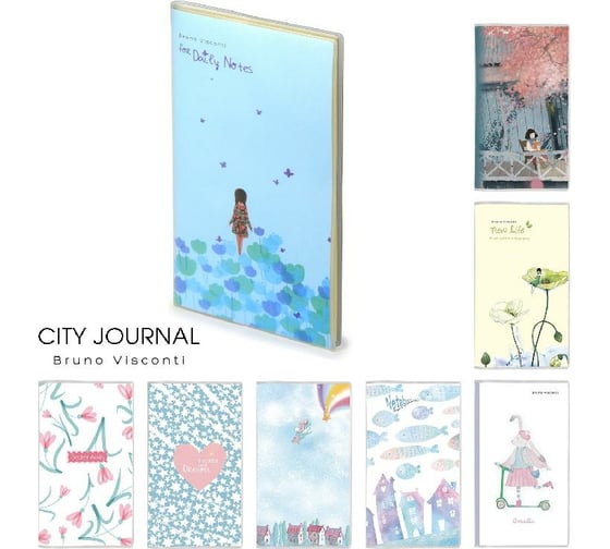 Блокнот Bruno Visconti CITY JOURNAL формат А6, 64 листа, линейка 3-218 1
