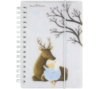 Блокнот Bruno Visconti CUTE JOURNAL FOREST DREAM формат А6-, 80 листов, на гребне с резинкой 3 вида КЛЕТКА 3-574/04