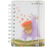 Блокнот Bruno Visconti CUTE JOURNAL формат А7, 80 листов, на гребне с резинкой линейка 3-573/02