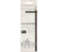 Чернографитовые карандаши Bruno Visconti SKETCH&ART скетч 9 шт 4B-14B 21-0063