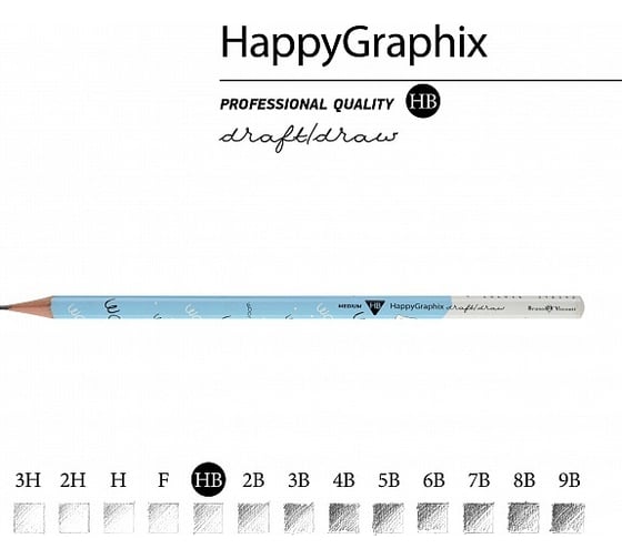 Чернографитовый карандаш Bruno Visconti HappyGraphix ВЕСЕЛАЯ СОБАЧКА НВ 21-0030/32