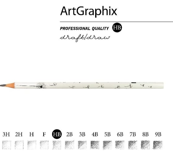 Чернографитовый карандаш Bruno Visconti ArtGraphix НВ пластиковый корпус 21-0038/10