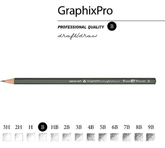 Чернографитовый карандаш Bruno Visconti GraphixPro B 21-0014