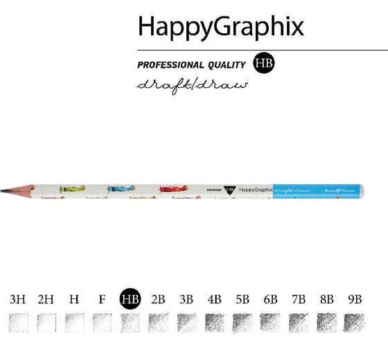 Чернографитовый карандаш Bruno Visconti HappyGraphix САМОЛЕТЫ НВ 21-0030/21