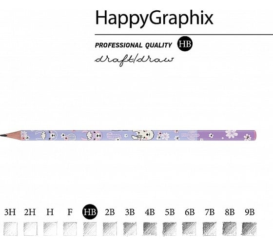 Чернографитовый карандаш Bruno Visconti HappyGraphix Цирк Ламы НВ 21-0030/68