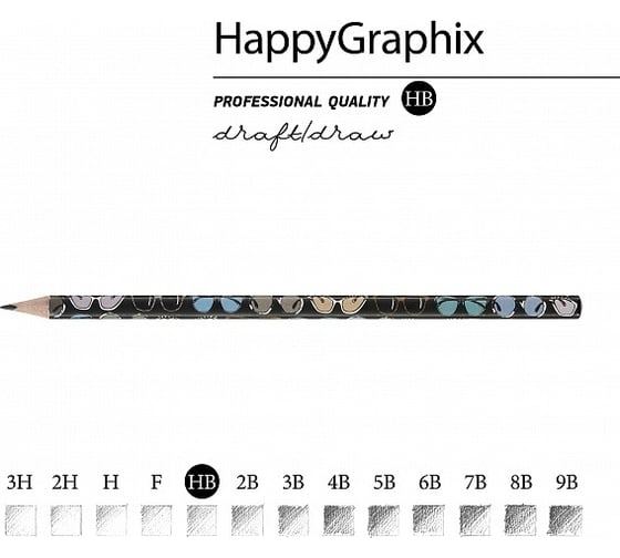 Чернографитовый карандаш Bruno Visconti HappyGraphix Дамские штучки Очки НВ 21-0030/71