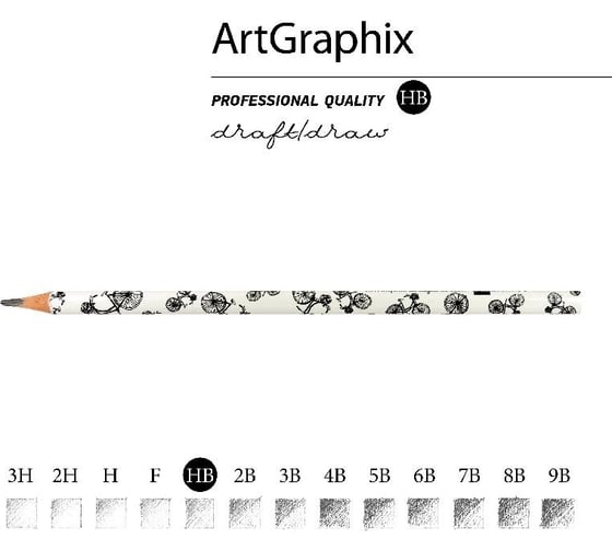 Чернографитовый карандаш Bruno Visconti ArtGraphix НВ пластиковый корпус 21-0038/02