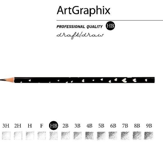 Чернографитовый карандаш Bruno Visconti ArtGraphix НВ пластиковый корпус 21-0038/01