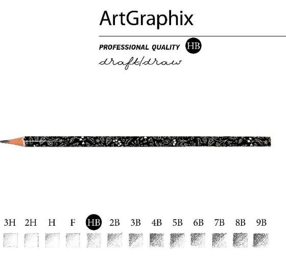 Чернографитовый карандаш Bruno Visconti ArtGraphix НВ пластиковый корпус 21-0038/03