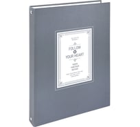 Тетрадь на кольцах BRAUBERG БОЛЬШАЯ, А4, 215x305мм, 100л, твердый картон, клетка, Винтаж 405410