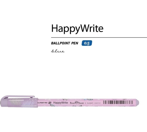 Шариковая ручка Bruno Visconti Happy Write Sweet Animals Енотики 0.5 мм синяя 20-0215/41
