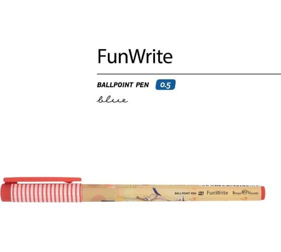 Шариковая ручка Bruno Visconti Fun Write Лиса в кедах 0.5 мм синяя 20-0212/71