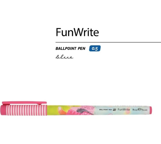 Шариковая ручка Bruno Visconti Fun Write Лиса с рюкзачком 0.5 мм синяя 20-0212/70