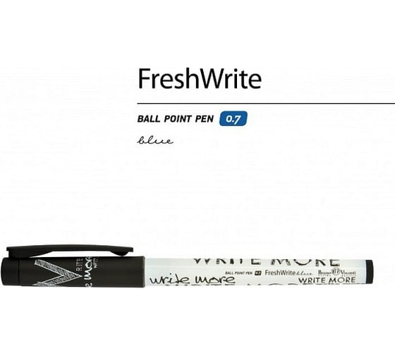 Шариковая ручка Bruno Visconti Fresh Write Sketches Black & White 0.7 мм синяя 20-0214/45