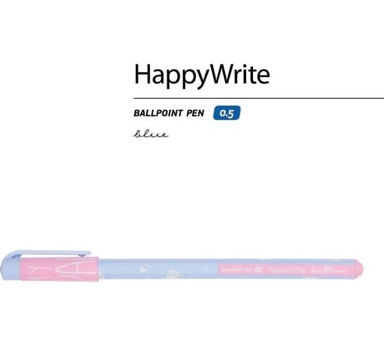 Шариковая ручка Bruno Visconti Happy Write Зефирные животные Панды 0.5 мм синяя 20-0215/56