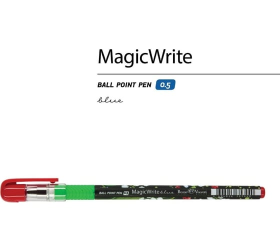 Шариковая ручка Bruno Visconti Magic Write Ландыши Первоцветы 0.5 мм синяя 20-0240/20