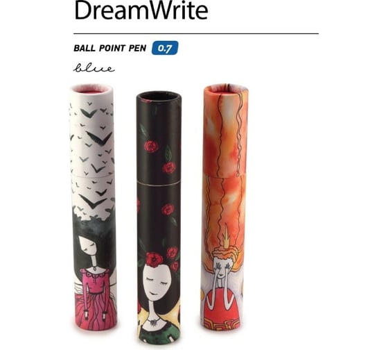 Шариковая ручка Bruno Visconti Dream Write Принцессы 0.7 мм синяя 3 вида 20-0264/07