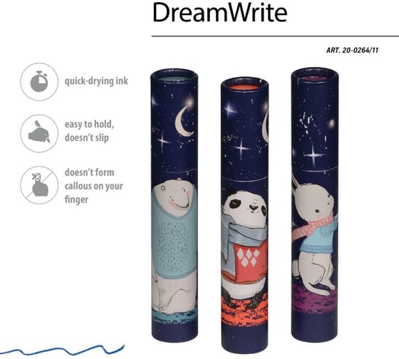 Шариковая ручка Bruno Visconti Dream Write Волшебная ночь 0.7 мм синяя 3 вида 20-0264/11