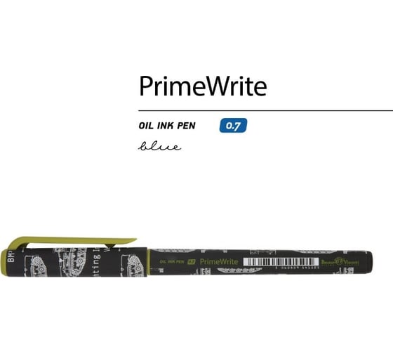 Шариковая ручка Bruno Visconti Prime Write Чертежи Танк с чернилами на масляной основе 0.7 мм синяя 20-0293/05