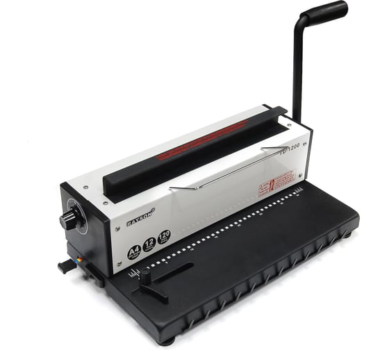 Машина переплетная TD-1200 на металлическую пружину Rayson пробивает 12 листов, сшивает 120 листов, диаметр пружины до 14,3 мм 4561 1