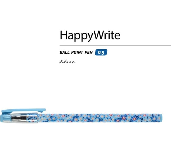 Шариковая ручка Bruno Visconti Happy Write Васильки 0.5 мм синяя 20-0215/04
