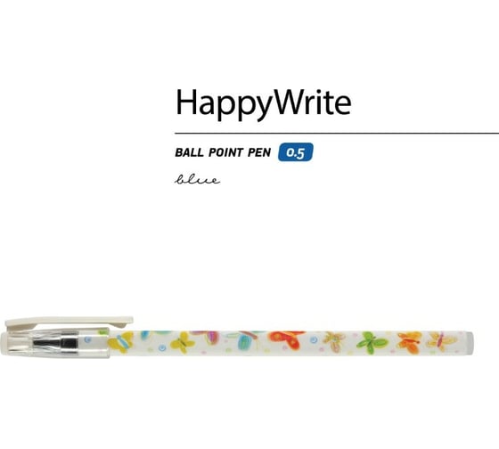 Шариковая ручка Bruno Visconti Happy Write Яркие бабочки 0.5 мм синяя 20-0121