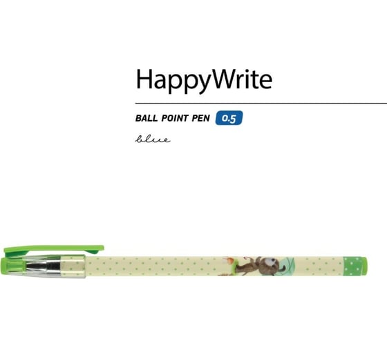 Шариковая ручка Bruno Visconti Happy Write Щенок с зонтиком 0.5 мм синяя 20-0215/10