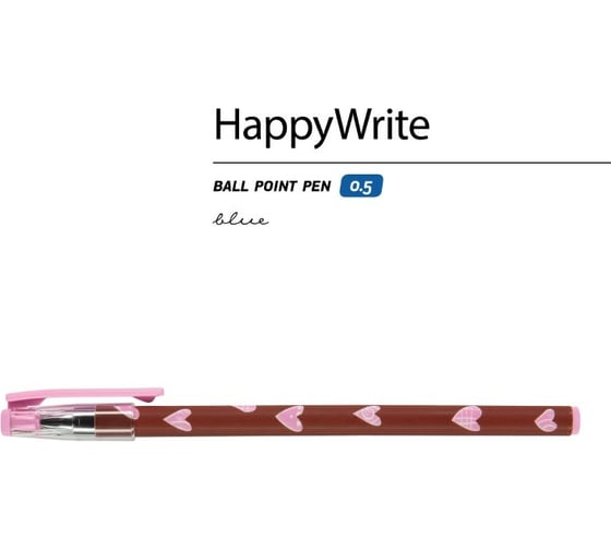 Шариковая ручка Bruno Visconti Happy Write Шоколадные сердца 0.5 мм синяя 20-0215/15