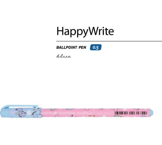 Шариковая ручка Bruno Visconti Happy Write Sweet Animals Единорожки 0.5 мм синяя 20-0215/17