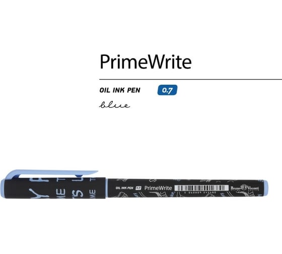 Шариковая ручка Bruno Visconti Prime Write Хоккей Паттерн с чернилами на масляной основе 0.7 мм синяя 20-0293/13