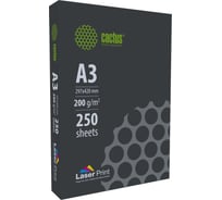 Бумага Cactus CS-LPA3200250 A3/200г/м2/250л./белый, CIE170% для лазерной печати 2079947