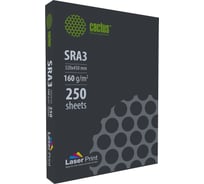 Бумага Cactus CS-LPSRA3160250 SRA3/160г/м2/250л./белый, CIE170% для лазерной печати 2079943