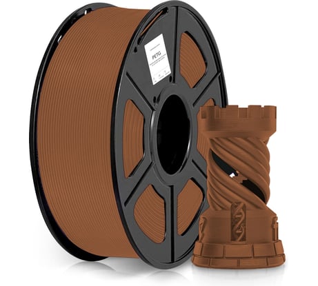 Пластик Cactus CS-3D-PETG-1KG-COFFEE PETG/1.75мм/1кг/316м/кофейный 2061743